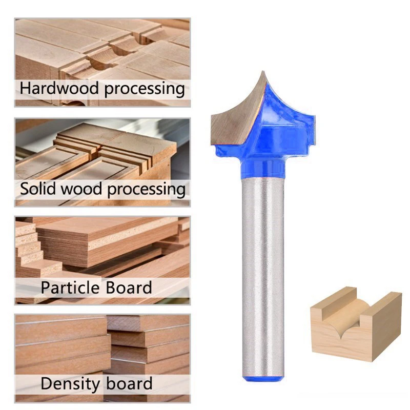 XCAN Millling Cutter 6mm Shank CNC Round Nose Bits 12-32mm Round Point Cut Bit Router Bit for Woodworking 1pc