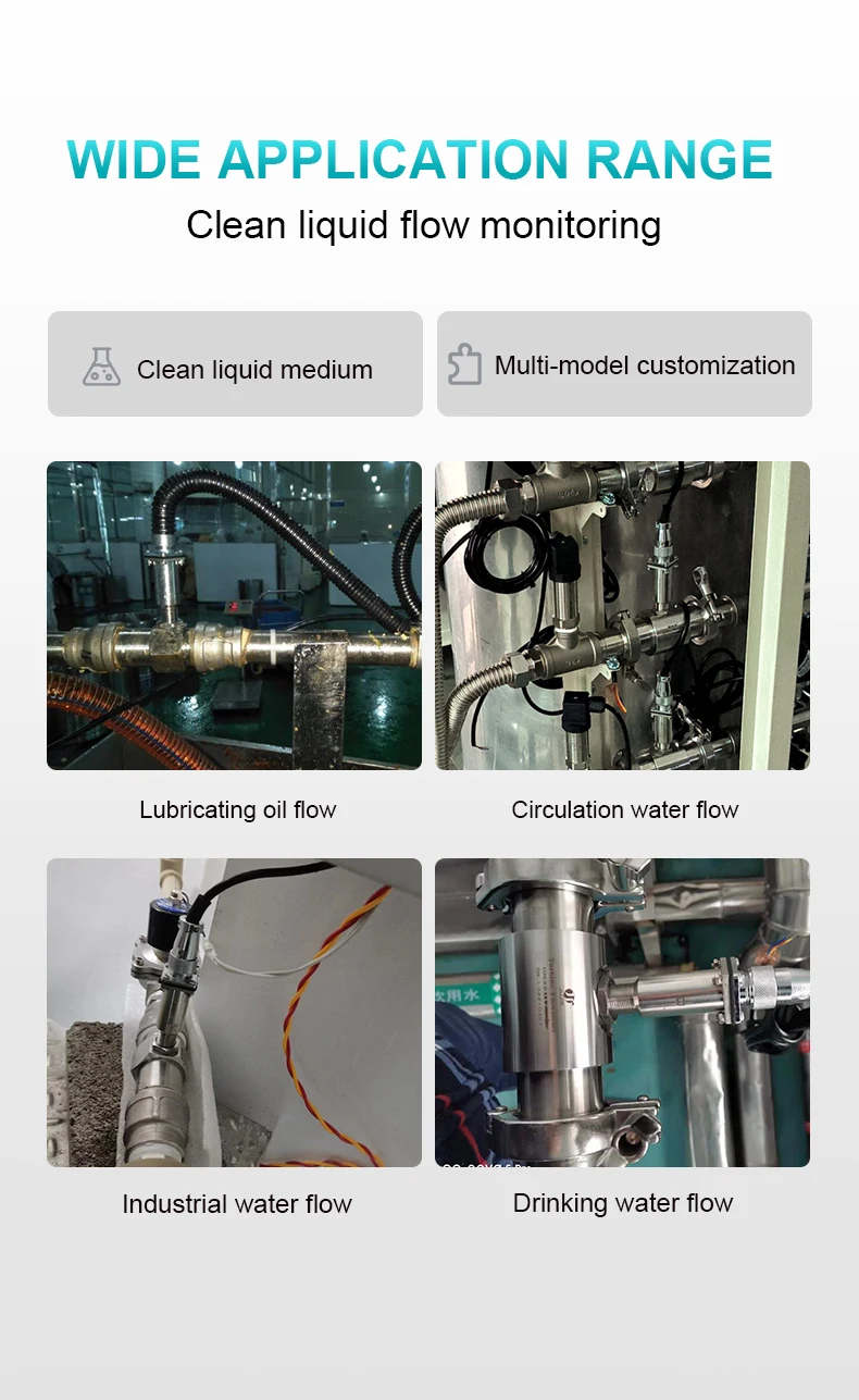 Pulse Turbine Flowmeter Female Thread Connection Diesel Milk Alcohol Methanol W