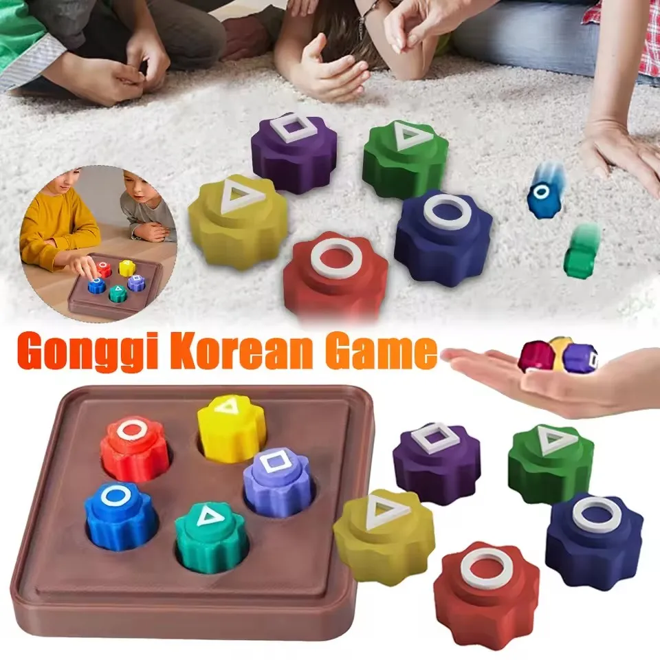 Squid Gonggi Game, Gonggi Coreano Game, Gonggi Korean Jacks, Coreano Tradizionale Gong Gi Gioco Gioca Pietra Lanciando Set