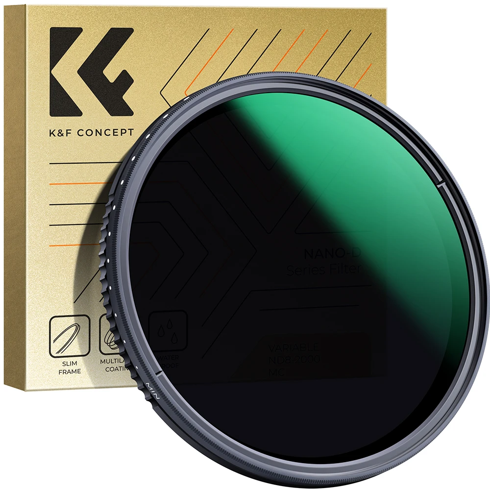 Conceito Nano d Série 82 mm Nd8-nd2000 nd Filtro para Lente de Câmera Densidade Neutra Variável com 24 Multi-resistente Revestimento k & f