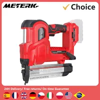 Cordless Electric Nail Gun with 400pcs Nail Woodworking Straight/N-shape Nails Universal Nailing Machine For Makita Battery Tool 1