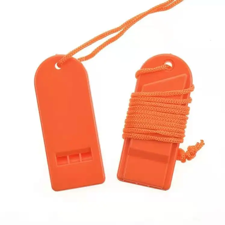 Outdoor Survival Flat Whistle Camping Hiking Rescue Emergency Whistle Safety Whistle 1pcs/10pcs