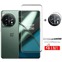 Premium Tempered Glass Screen Protector with Lens Film - 2 - Pack - 1 Glass 1 Lens Film (For OnePlus 11)