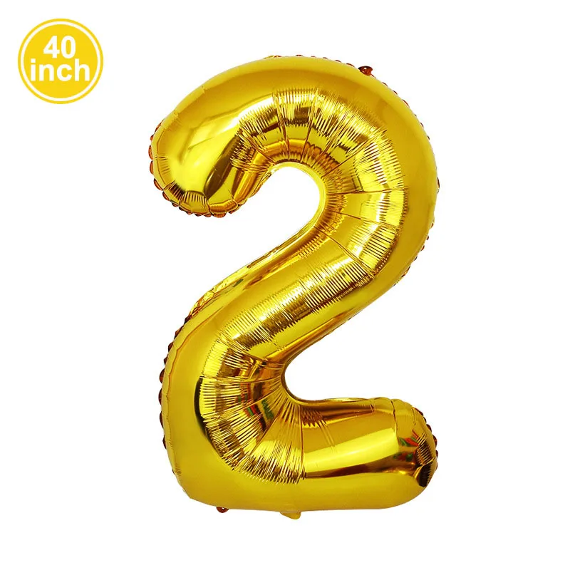 Gold Number Balloon 40 Inch Gold Big Giant 0-9 Number Balloons for Birthday Wed… - Image 3
