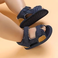 Newborn Baby Boys Fashion Summer Soft Crib Shoes Boy Girl  Anti Slip and Breathe Sandals Shoes Soft Sole First Walker 0-18Months 4