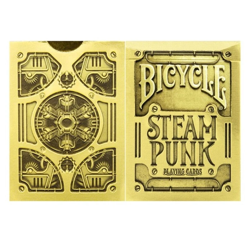 

Bicycle Gold Steampunk Playing Cards Poker Size Deck Magic Cards Magic Props Close Up Tricks For Professional Magician