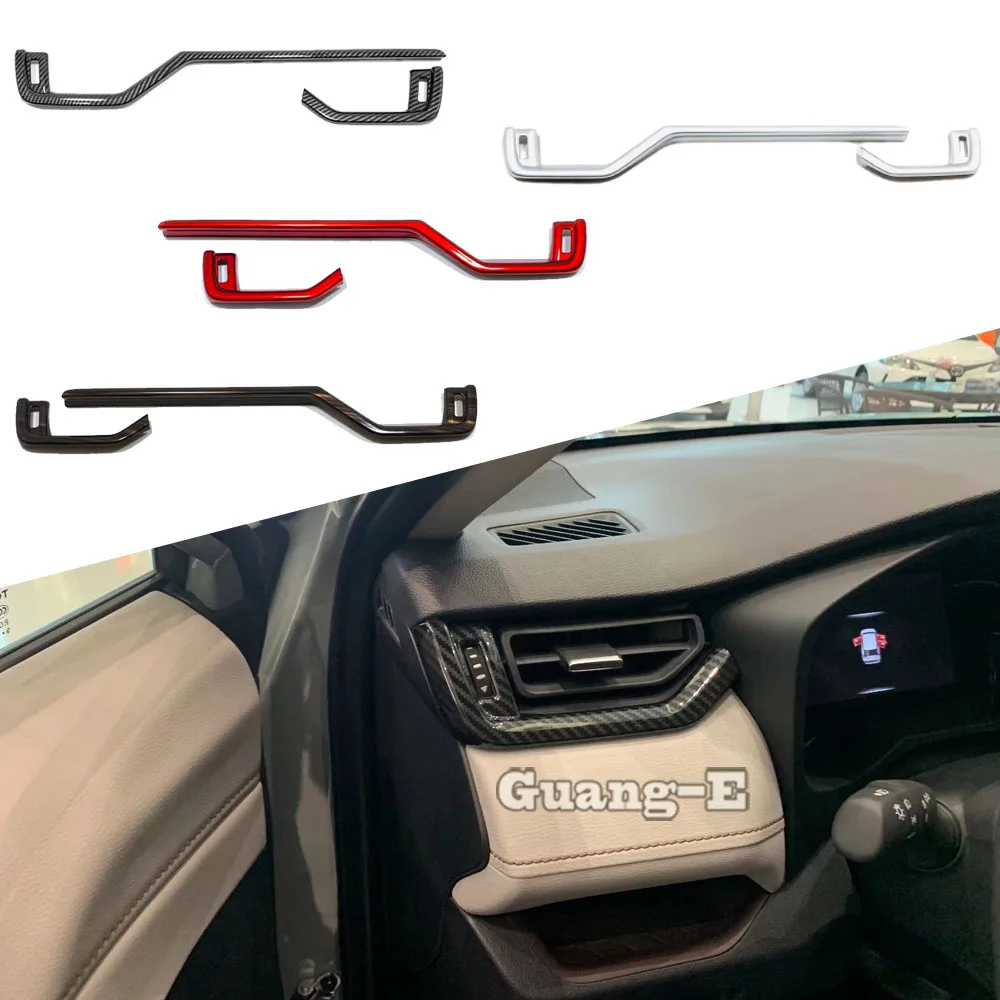 

Stick Center Console Air Conditioning Outlet Vent Trim Car Accessories Decoration Frame 2Pcs For Toyota Rav4 2019 2020 2021 2022