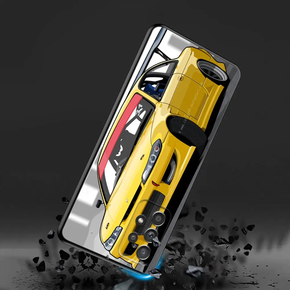 Tokyo JDM Drift Sports Car Soft Phone Case