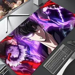 Enhanced Title: Gamer Leveling Mouse Pad - Large Rubber Desk Accessory with Kawaii Design - 600x300x2mm (BLACK4)