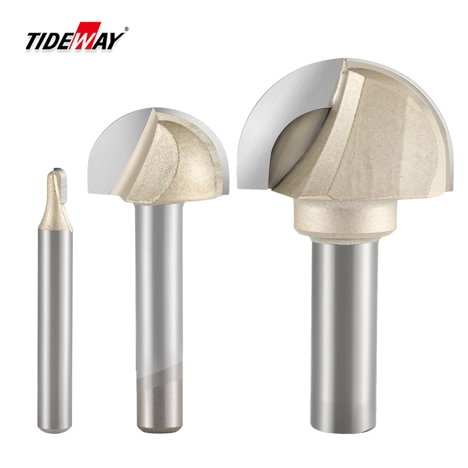 Tideway PRO 7/8" Wide Round Nose Router Bit – 1/4" Shank Carbide Tip (LC05041404)