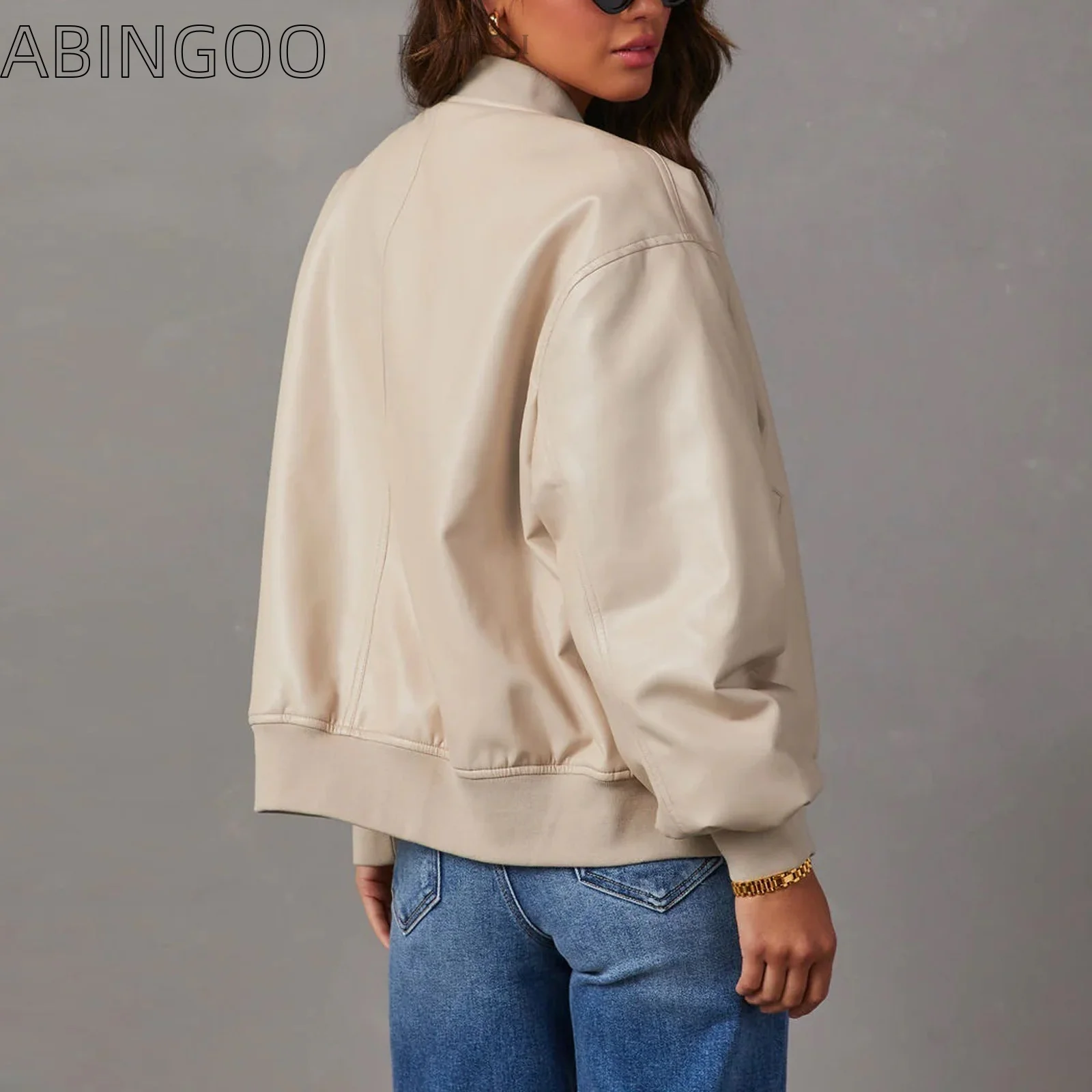 Рисунок 6 - Женская кожаная куртка ABINGOO из искусственной кожи