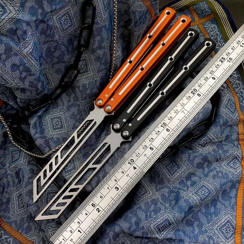 

v2.5 v3 Balisong Beginners Convenient Practice Aviation Aluminum 6061-T6 Handle Bushing System Outdoor Safe Without Blade