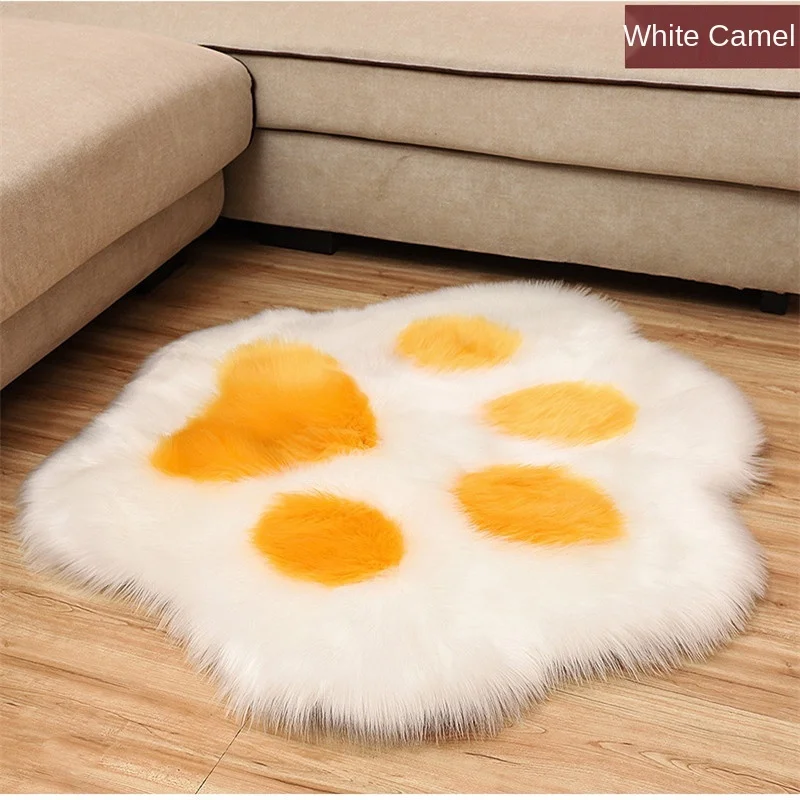 Cute Cat Paw Bear Foot Cushion Animal Footprint Shape Soft Plush Carpet Home Sofa Table Floor Mat Bedroom Decorative Carpet 2021 4
