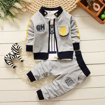 Baby Boys 3PCS Warm Jacket & Pants Set 1