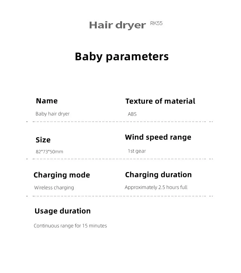 New Children's Hair Dryer Silent Zero Radiation Intelligent Constant Temperature