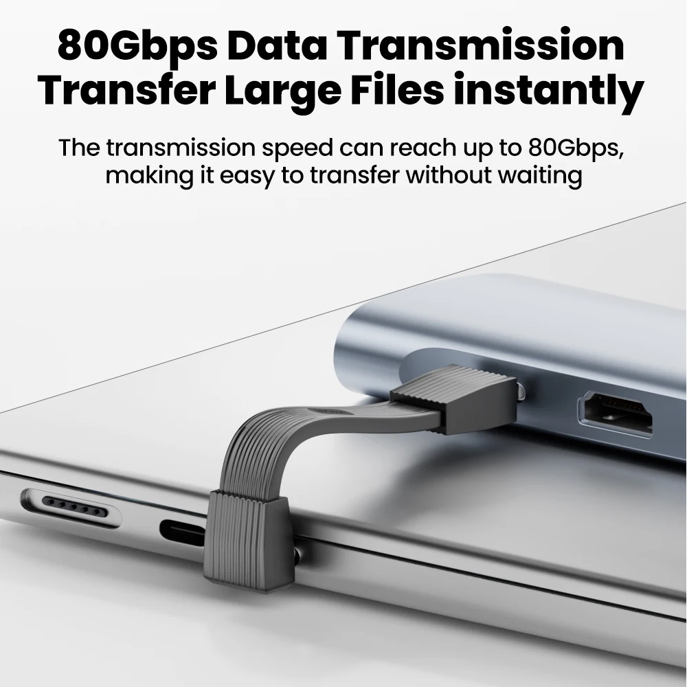 High-Speed USB C to USB C Cable - 80Gbps Data Transfer, 8K Video, 240W Power Delivery