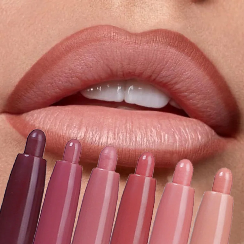 Nude Matte Lip Liner Pencil Lip Shape Crayon Lipstick Pen Lip Makeup Cosmetics