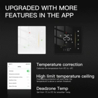 Moes Zigbee Thermostat Room Temperature Controller of Water/Electric Floor Heating Gas Boiler Humidity Tuya Work with Alex 5A16A - Image 4