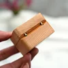 Free Customized Wooden Wedding Proposal Ring Gift Box Lover Anniversary Gift Cherry Wood Box Corporate Storage Jewelry Box 4