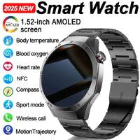 S5 Pro Smart Watch Men's Women 360*360 AMOLED HD Screen Heart Rate BT Call Smartwatch GPS NFC Compass Sports Fitness Smartwatch