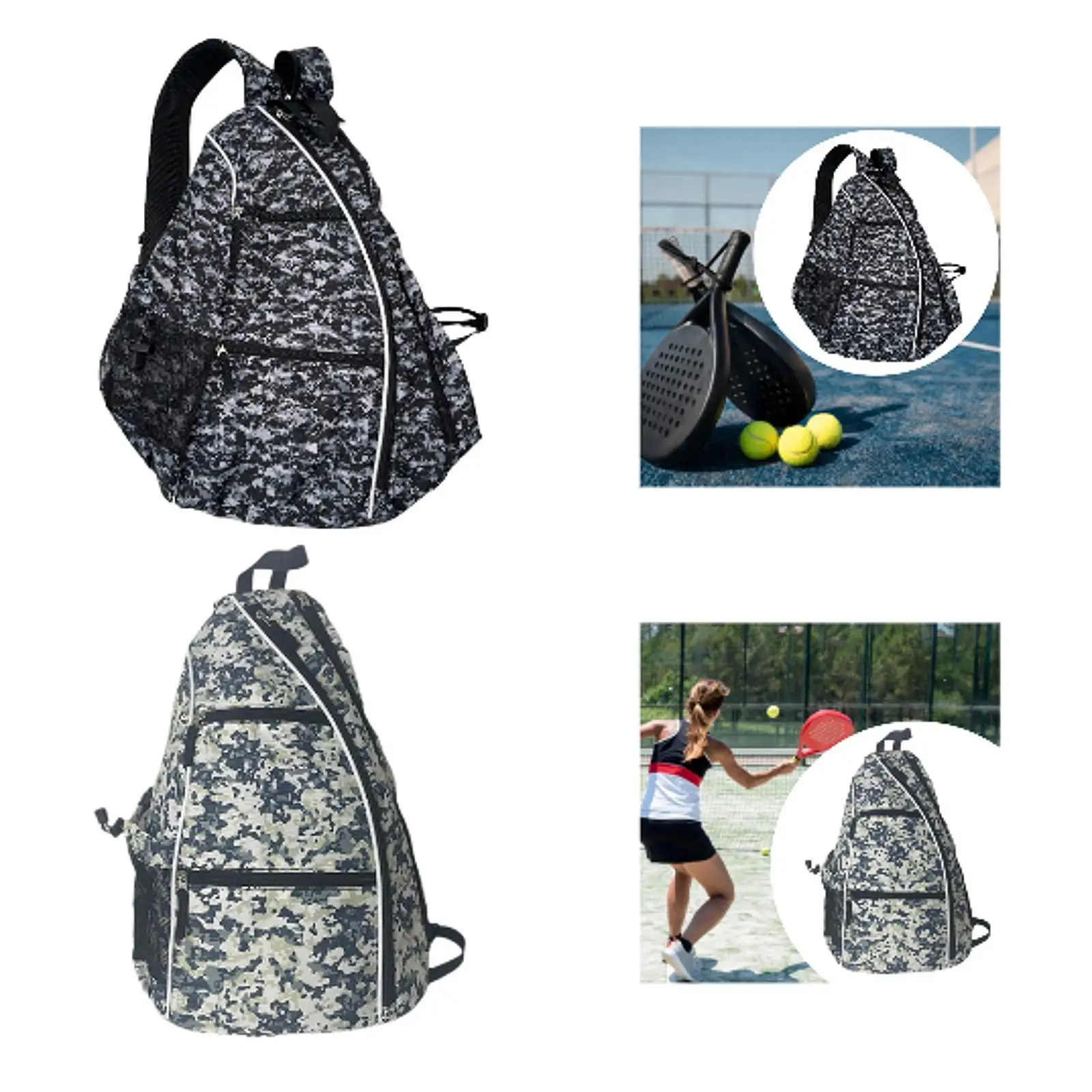 Pickleball Backpack Tennis Badminton Squash Rackets Travel Pouch Lightweight Pickleball Bag Paddle Holder for Men Women Gifts