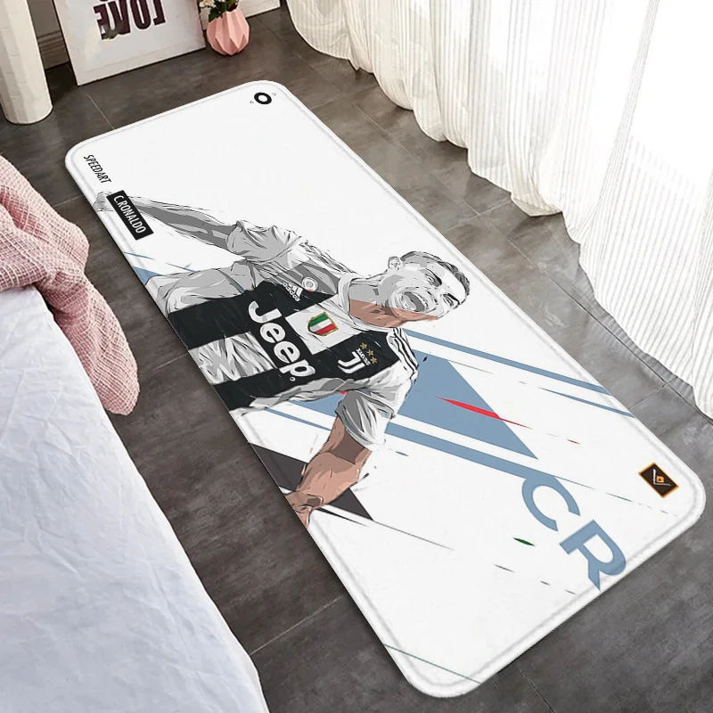 Tapis antidérapant pour cuisine Cristiano Ronaldo CR7, balcon, polymères de sol, porte d\'entrée, portières, tapis de chambre, lea, bain de pieds,