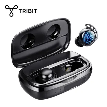 TriBit FlyBuds 3 TWS Écouteurs Bluetooth IPX8 Étanche 100 Heures De Jeu Casque sans Fil Tactile Contrôle Intégré Mic