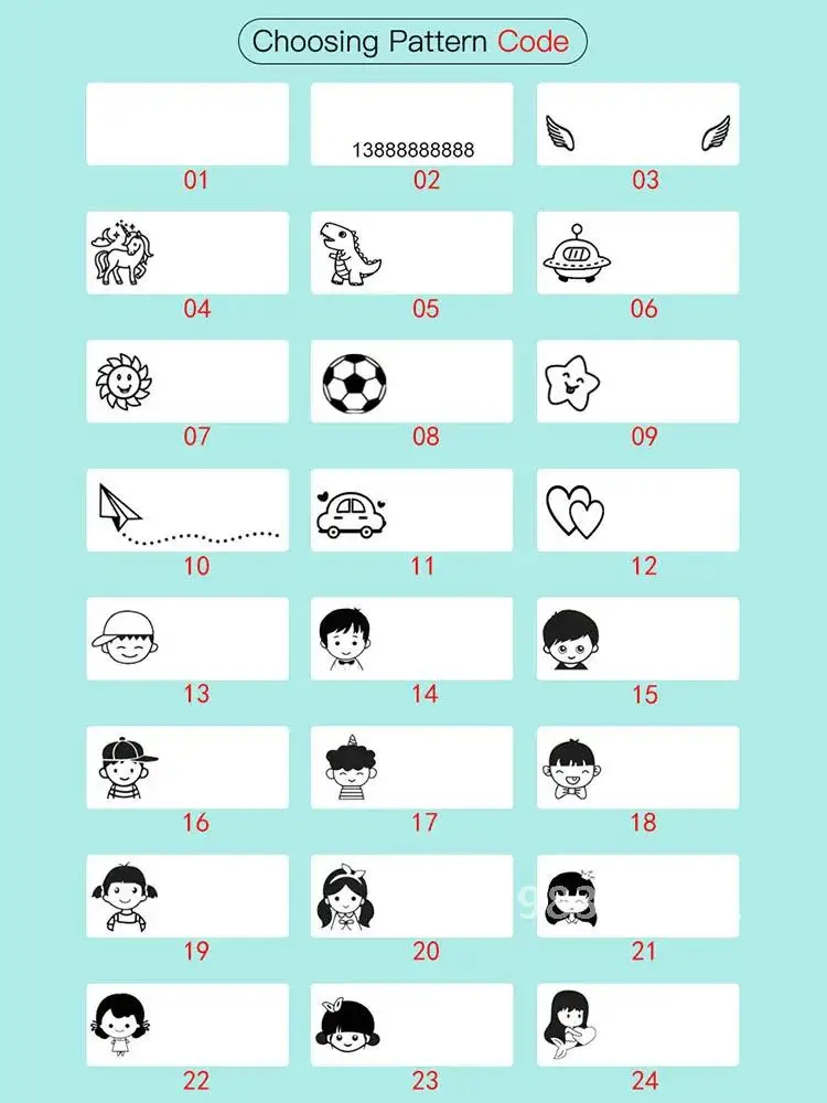 Custom-Made Stamp School Baby Boys Girls DIY Toys For Children Sticker Name Seal Student Clothes No Fade Security