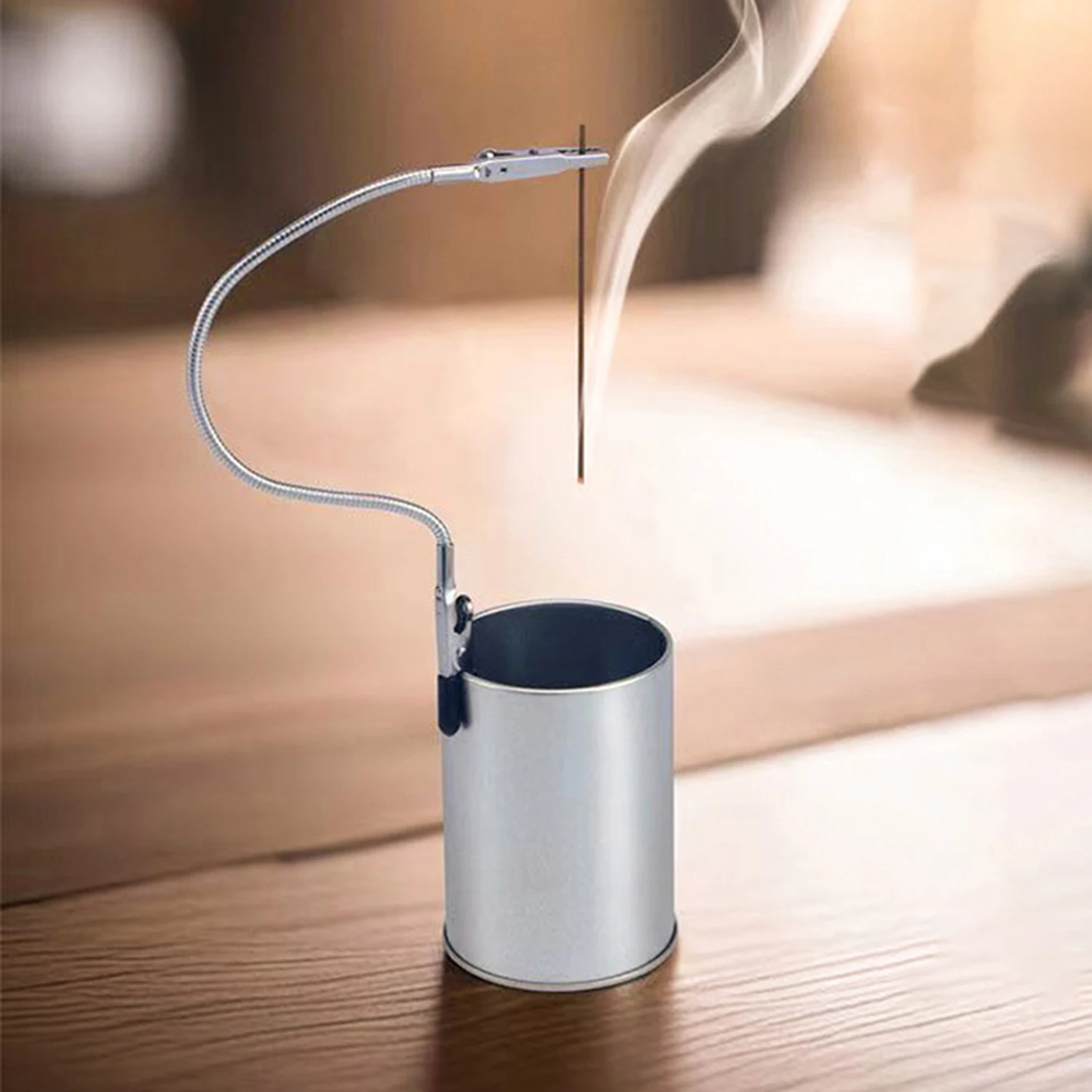 Adjustable Incense Holder for Sticks Anti-Ash Flying Incense Burne with Metal Ash Catche Yoga Meditation Home Decor