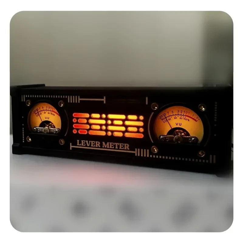 레벨 픽업 미터 픽업 라이트 RGB 라이트 레벨 사운드 컨트롤러 VU 미터 헤드 장식품(백라이트 포함)