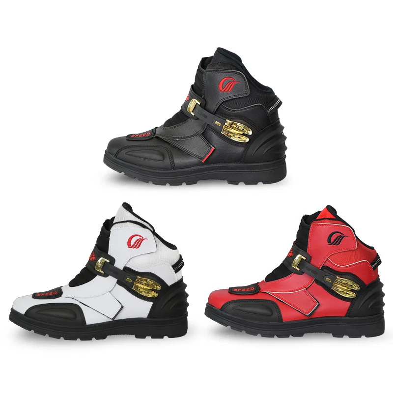 Thicken Antifall Motorcycle Boots Motorcycle Riding Shoes Men's Summer