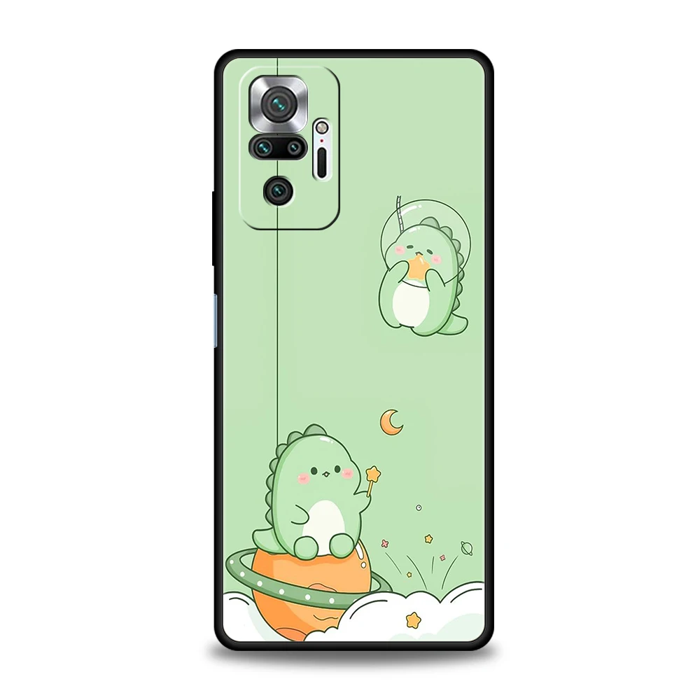 Lustige süße Cartoon-Dinosaurier-Telefonhülle für Redmi 14C 10C Note 14 13 12 10 11 7 8T K40 K50 Gaming Pro Plus 5G Soft Shell – Detail 2