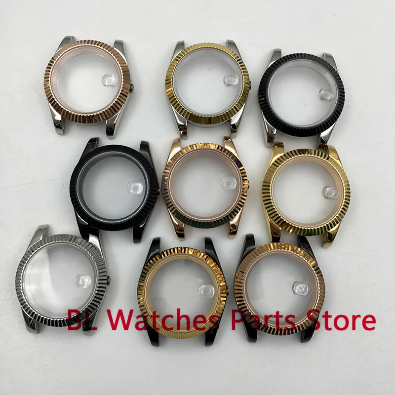 

BL 36mm/39mm Watch Case Silver Gold Black Sapphire Glass Fit NH34 NH35 NH36 ETA2824 2836 Miyota8215 PT5000 DG2813 3804 Movement