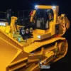 JDM 575 RC Hydraulic Bulldozer 1/14 Heavy Duty Metal Dozer Truck PL18 LITE Remote Control Light Sound System RC Toy Model Gift 4