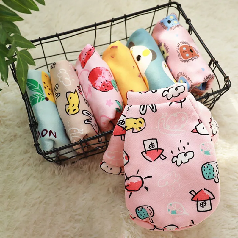 Pet Dog Costume Cute Animal Printed Coat Hoodie Cotton Soft Pullover Puppy Shirt Jacket Sweatshirt Cat Sweater Pets Clothes Vest pet clothes
