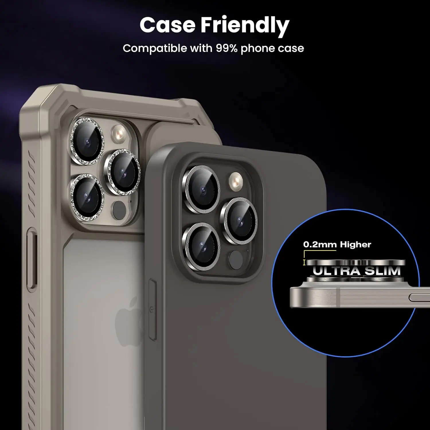 Premium Camera Lens Protector Cover - Enhanced Phone Protection Accessory