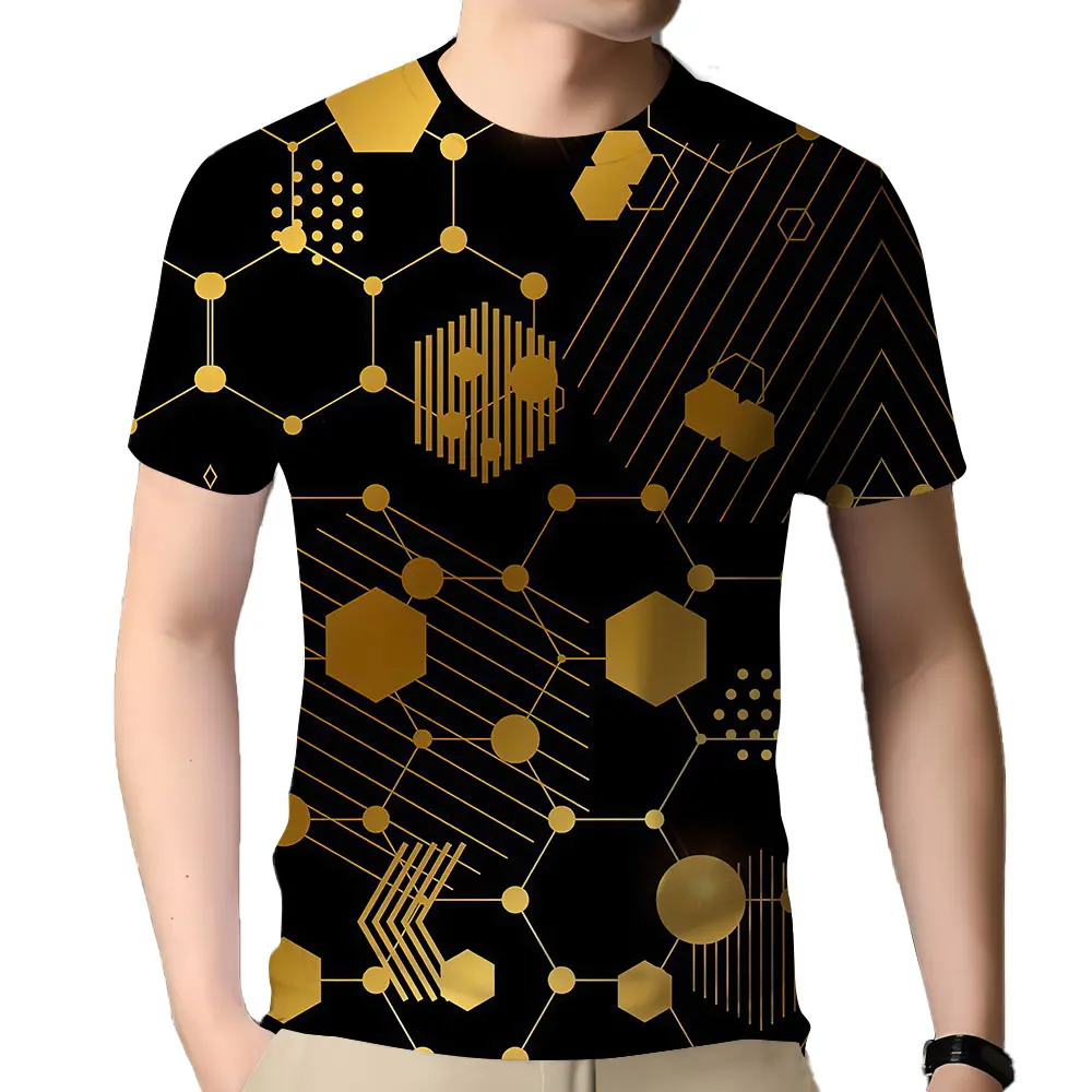 

Футболка мужская с круглым вырезом, коротким рукавом и 3D-принтом