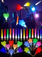 20-Piece Set of Star/Heart/Round Led Light-Up Handheld Sticks, Festival Party Lighting Sticks, Three Flashing Modes, Suitable for Nighttime Weddings, Concerts, Valentine's Day, Holiday Celebrations, Fairy Sticks, Bachelor Parties, Holiday Neon Stick Decorations, Party Favors, Adult Party Novelty Gifts