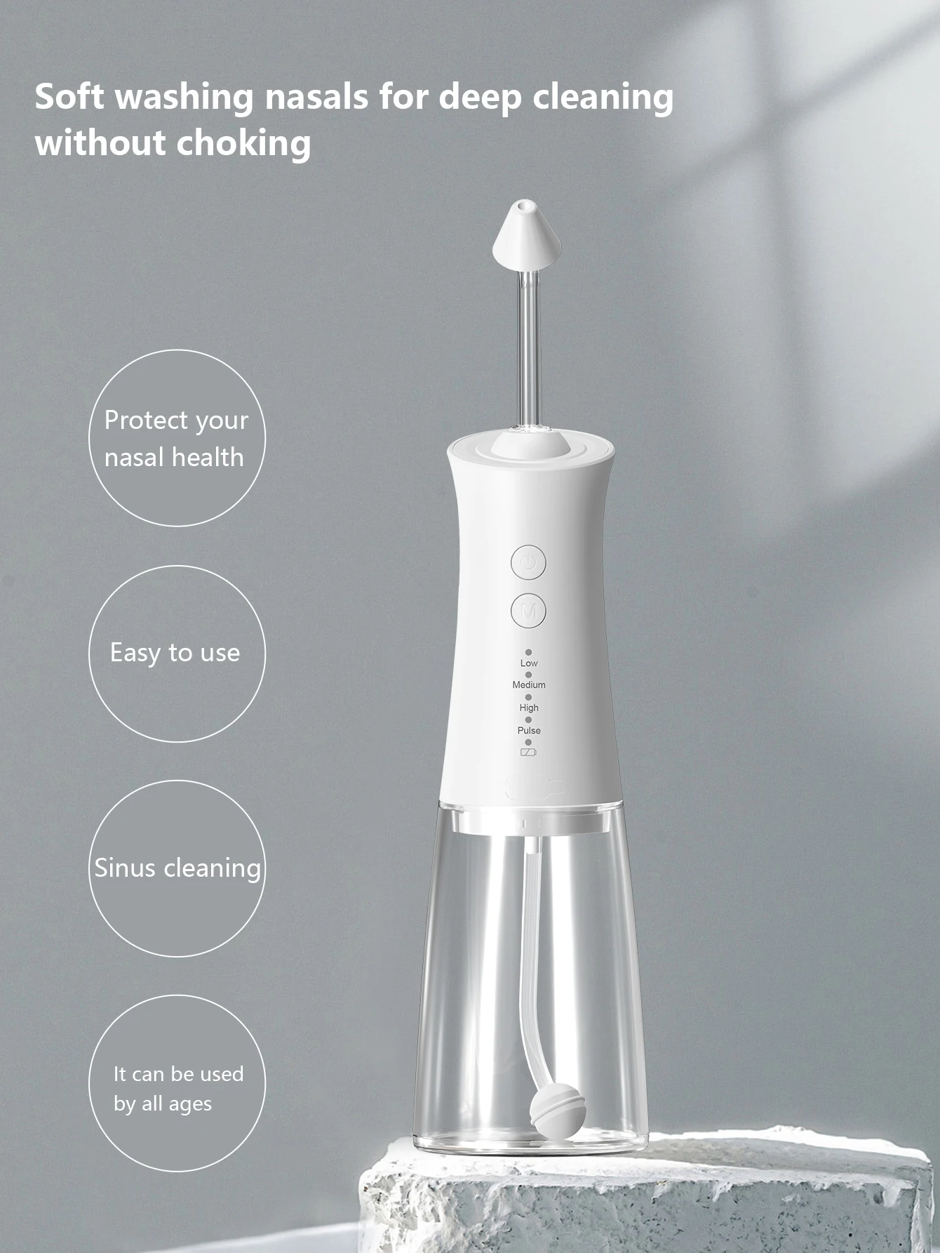 Electric Nasal Irrigator rechargeable deep cleaning nose cleaner