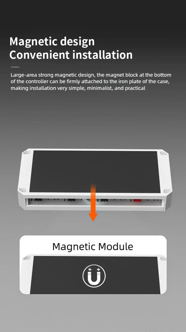5V3 Pin ARGB Controller Computer Case Fan Divine Light Synchronous PWM Temperature Control 9-Port Hub Hub with Remote Control HU 5 Scd8be8a46abe4c998194377bc21213a5u