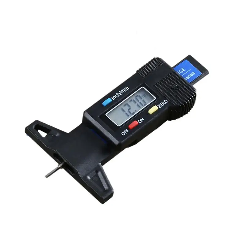 

Digital Tread Depth Gauge Digital LCD Screen 0-25.4mm Metric/Inch Conversion Measuring Tool Metric/Inch Conversion Tire Tyre