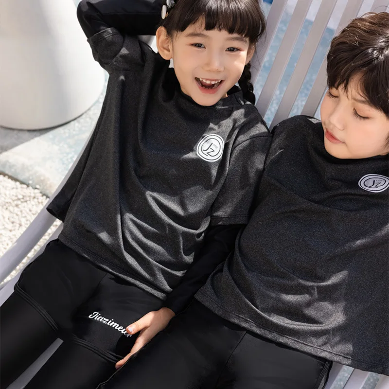 Girls/Boys Rash Guards 3 pieces/set Swimsuit Long Sleeve Bathing Suit Shirt+Shorts+Long Pants Sun Protective Beachwear