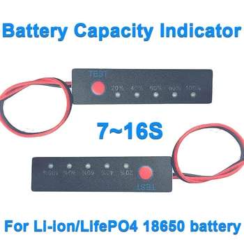 7S 8S 10S 13S LifePO4/Pacchi batteria agli ioni di litio Indicatore di capacità della batteria Misuratore di livello di potenza Modulo Tester Pannello scheda display