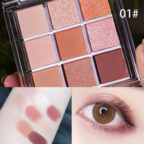 New Arrival Charming Eyeshadow Palette 9 Color Make Up Palette Matte Shimmer Eye Shadow Beauty