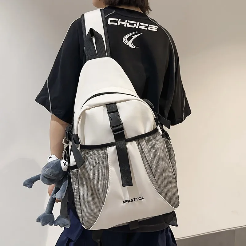 backpacks chest outdoor travel multifunctional shoulder handbag Outdoor Travel Techwear Single Shoulder Backpack Men Women Multi Function  Waterproof Motorcycle Sport Hip Hop Chest Bag