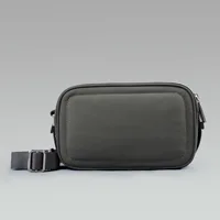 Small Crossbody Bag Nylon Snapshot Purse Trendy Shoulder Handbag with Double Zipper Pockets 1