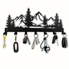 Charming Metal Forest Key Hook - Easy Install Wall Mount for Towels, Hats & Purses | Stylish Entrance & Bathroom Decorative 1