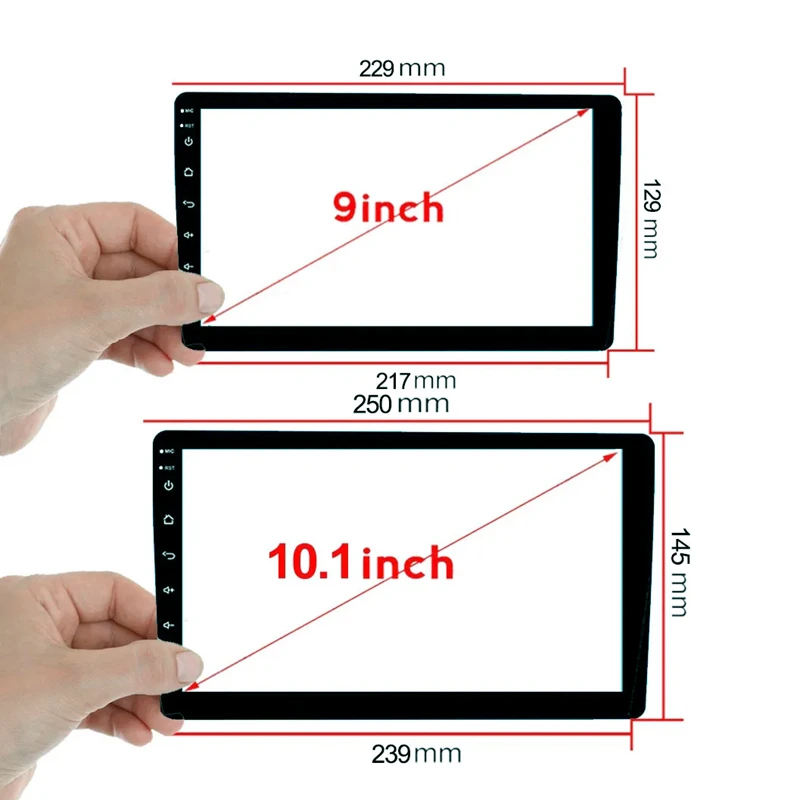 Car Tempered Glass Protective Film Sticker For 9 10 Inch Radio Stereo DVD Touch Full LCD Screen For TEYES CC2 CC3 Car Accessorie