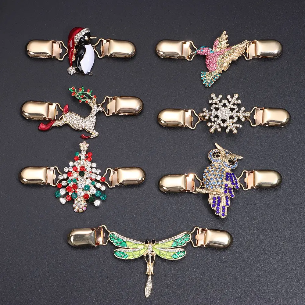 Shawl Brooch Women Carved Flower Cardigan Sweater Blouse Shirt Collar Retro Duck Clip Clasps Charm Accessories