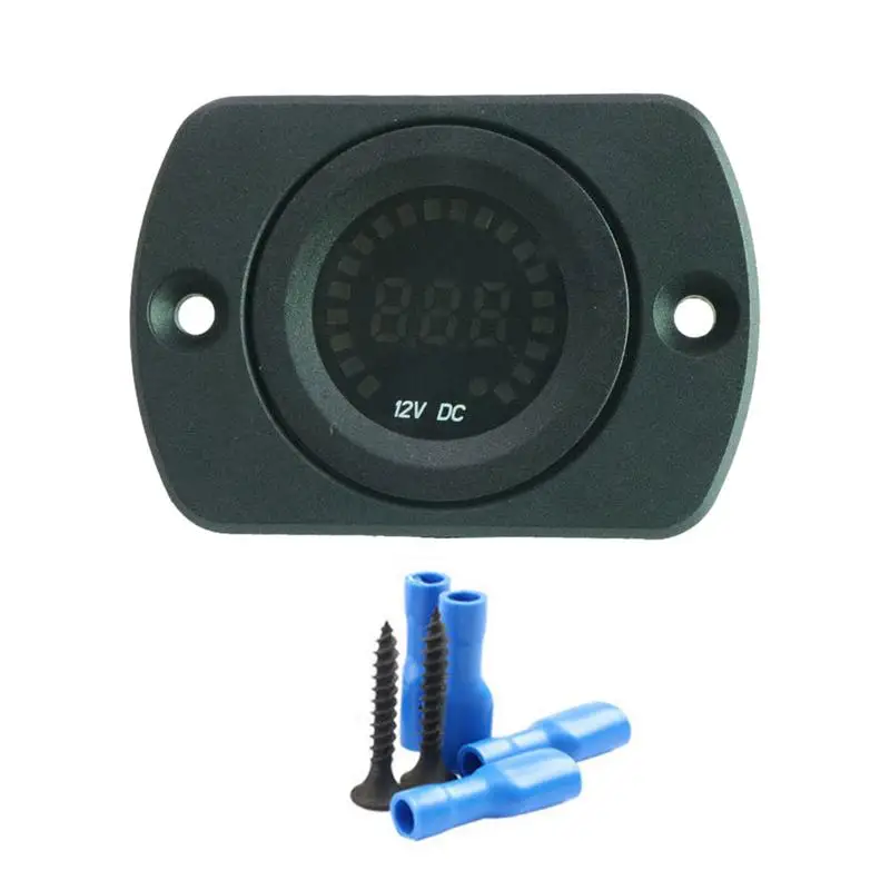 

Waterproof Voltmeter Gauge DC 12V Digital Car Volt Meter For Cars Motorbikes LED Panel Digital Display Voltmeter